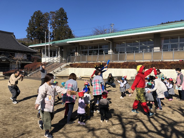 お豆のパワーで鬼退治 