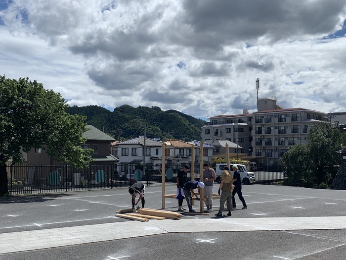 男性陣 やぐら部隊