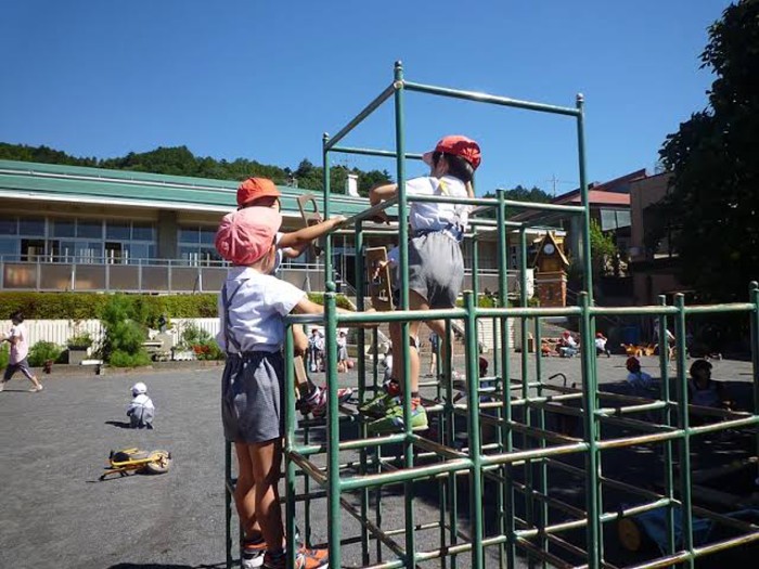 園庭が砂の時の写真です