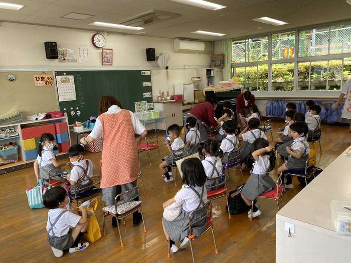 おかえりのお支度、上手にできたかな 